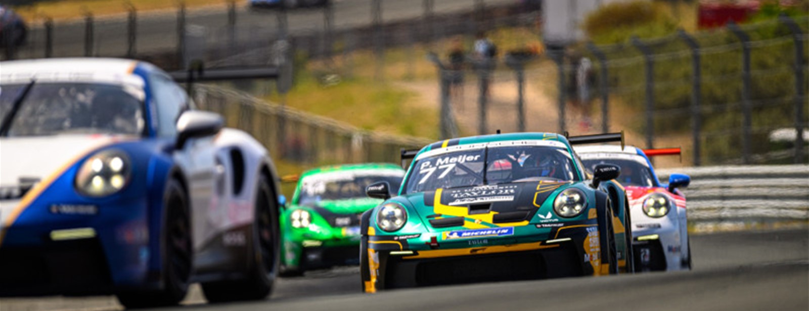 Porsche merkencups zorgen in 2024 voor veel actie op Nederlandse circuits.