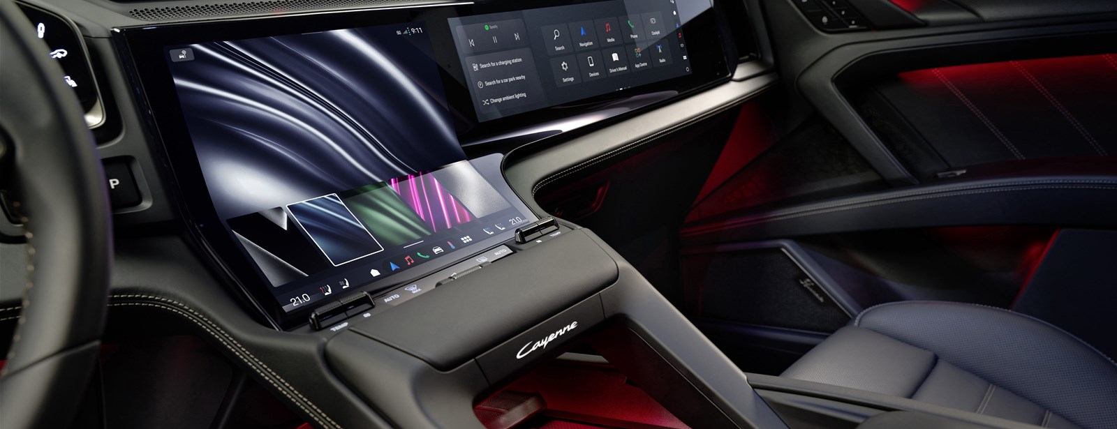 Nieuwe Cayenne krijgt het Porsche interieur van de toekomst. 